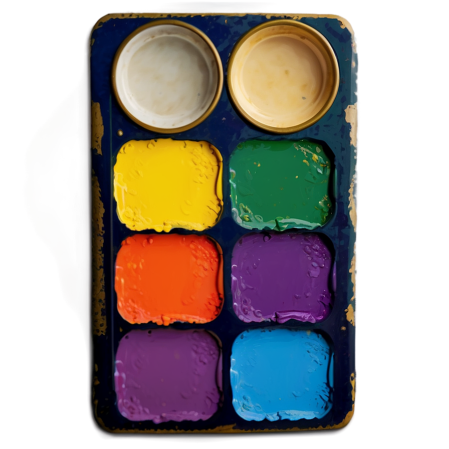 Vintage Paint Palette Png 93 PNG image