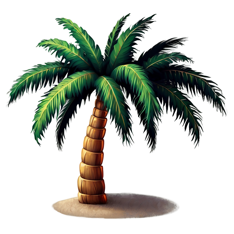 Vintage Palm Tree Emoji Png Kga37 PNG image