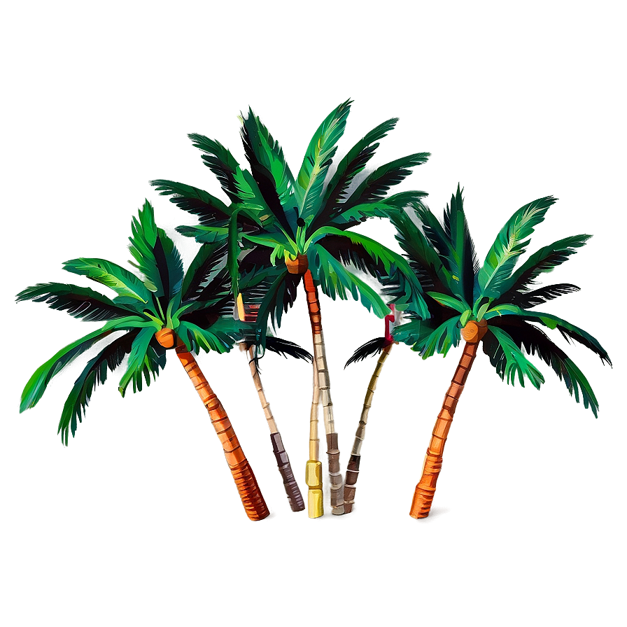 Vintage Palm Trees Png 05042024 PNG image