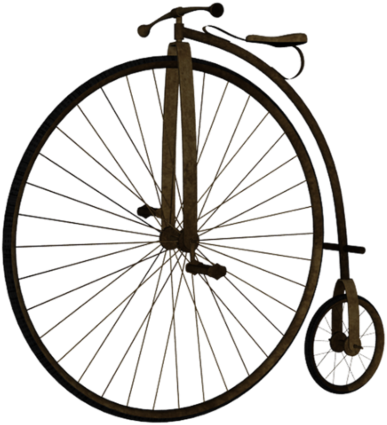 Vintage Penny Farthing Bicycle PNG image