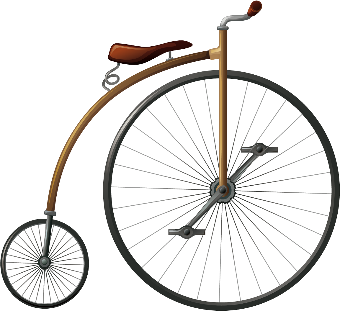 Vintage Penny Farthing Bicycle PNG image