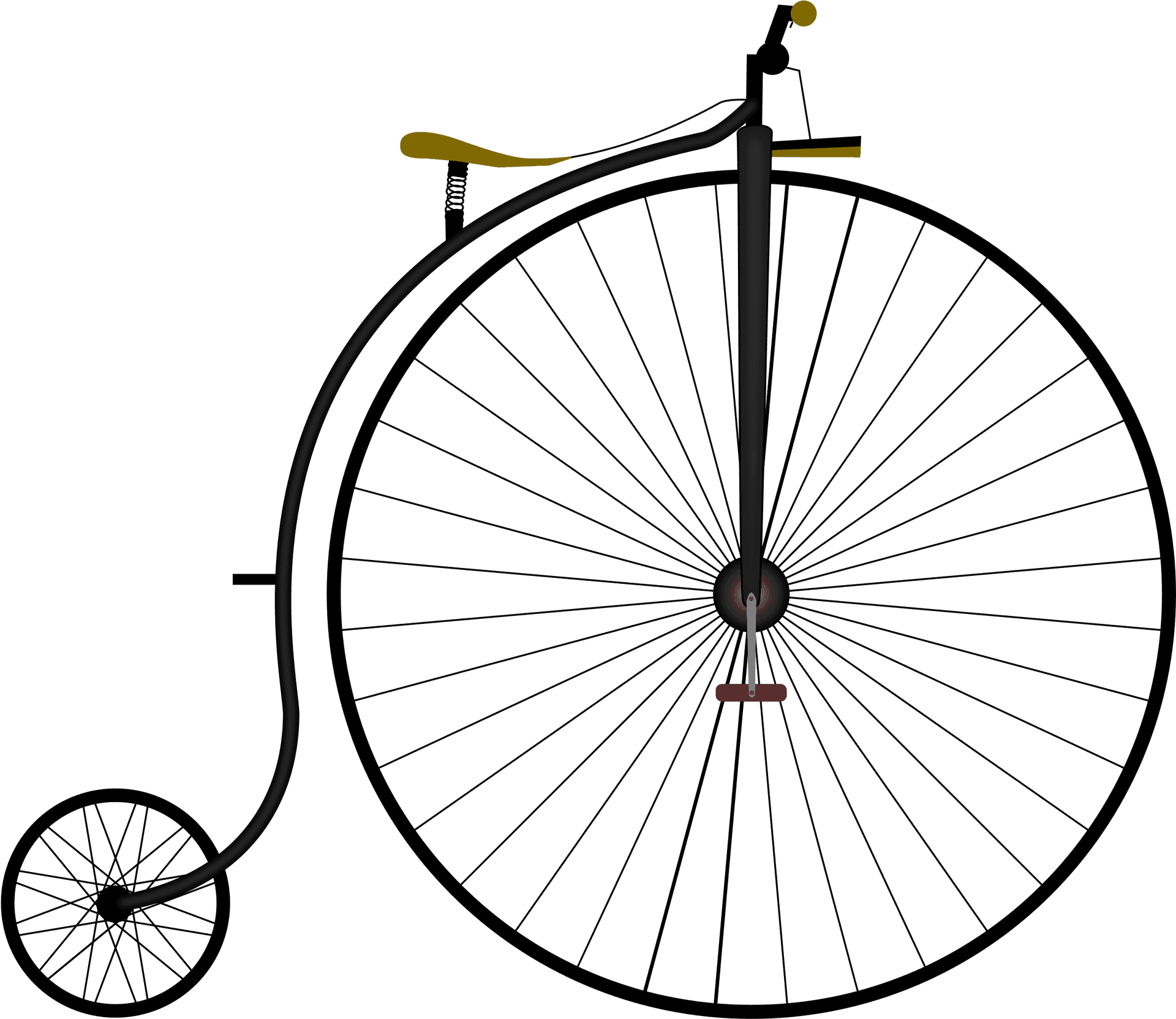 Vintage Penny Farthing Bicycle PNG image