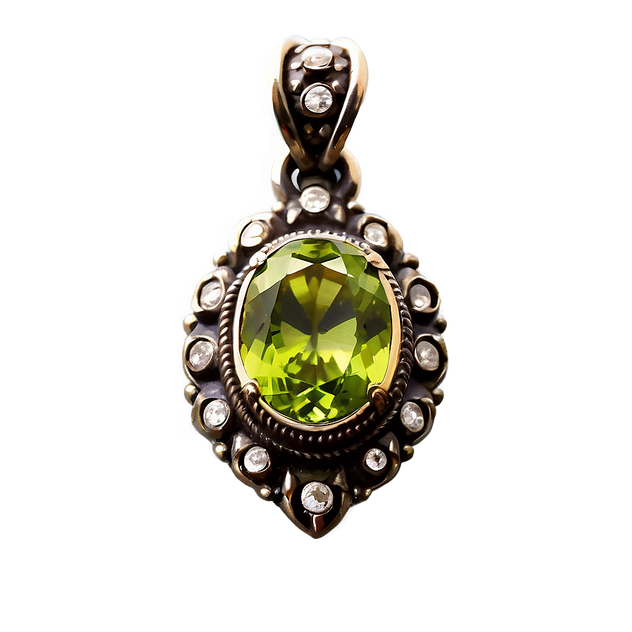 Vintage Peridot Jewelry Png Pth PNG image