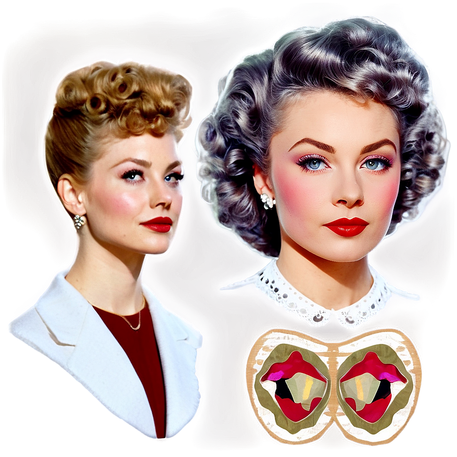 Vintage Perm Style Png Fmo57 PNG image