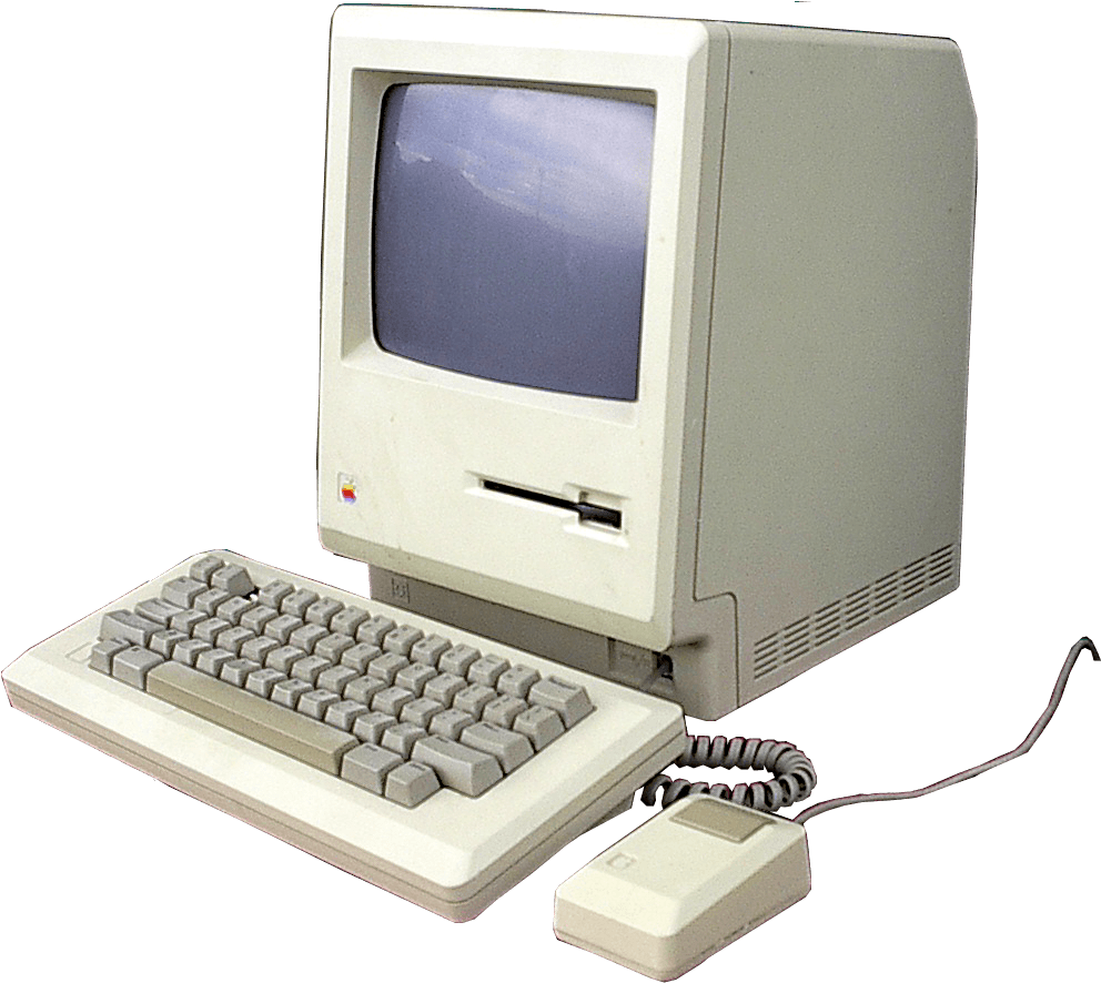 Vintage Personal Computer Setup PNG image