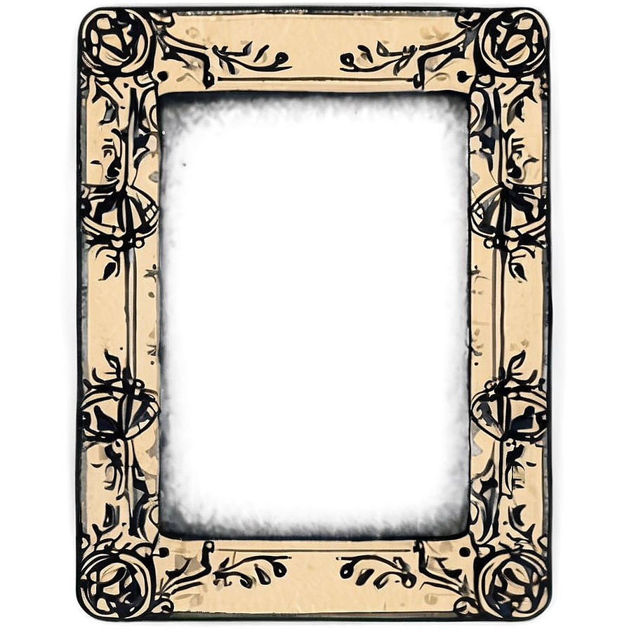 Vintage Photo Border Png 46 PNG image