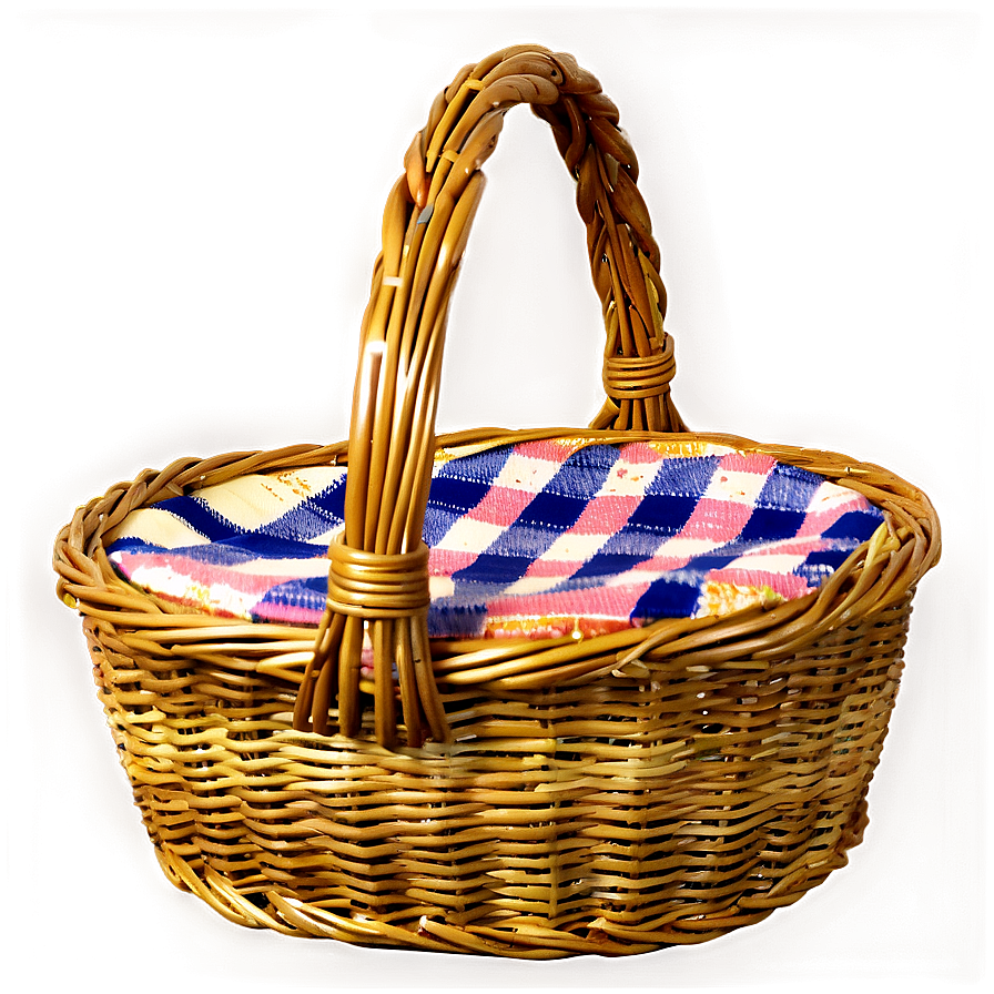 Vintage Picnic Basket Png 06122024 PNG image