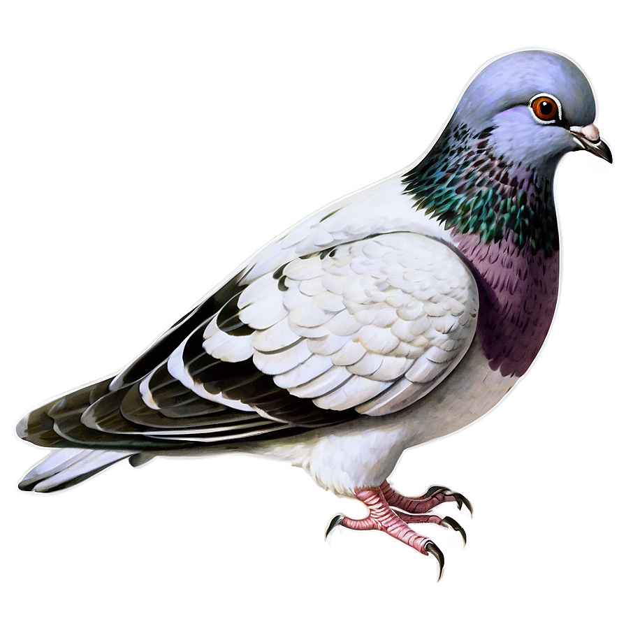 Vintage Pigeon Illustration Png 05242024 PNG image