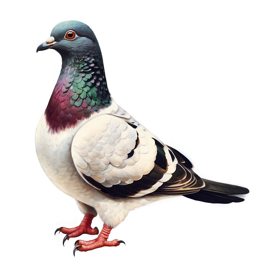 Vintage Pigeon Illustration Png 05242024 PNG image