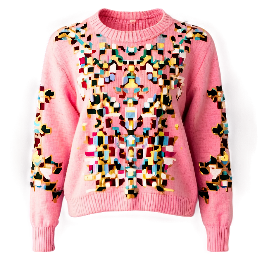 Vintage Pink Sweater Png 21 PNG image