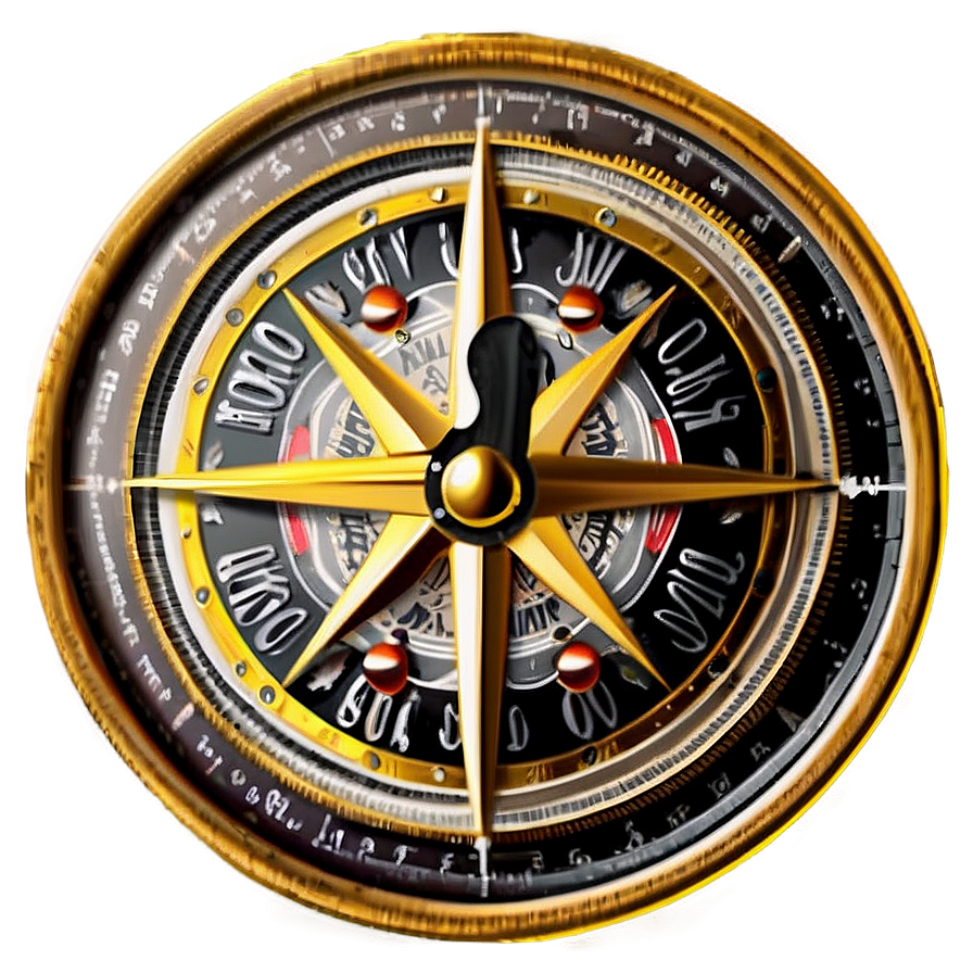 Vintage Pirate Compass Png Msi PNG image