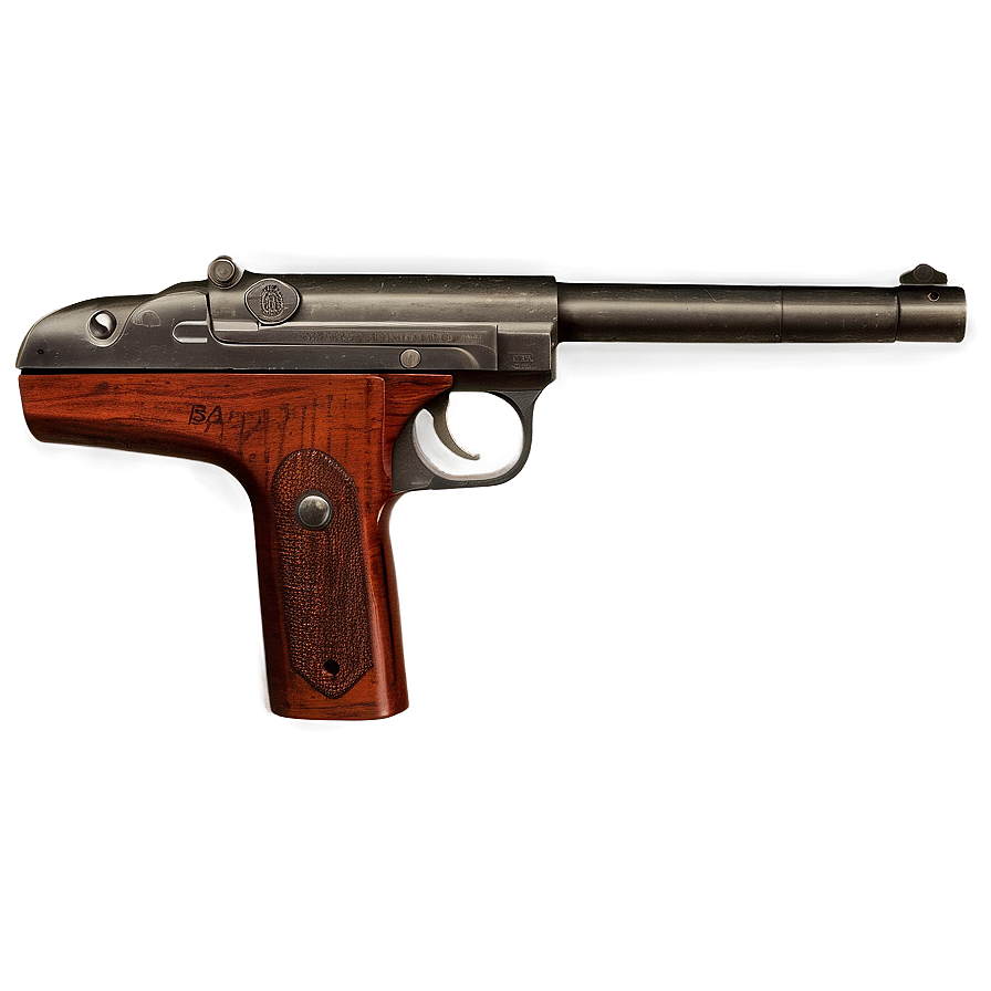 Vintage Pistol Drawing Png 05242024 PNG image