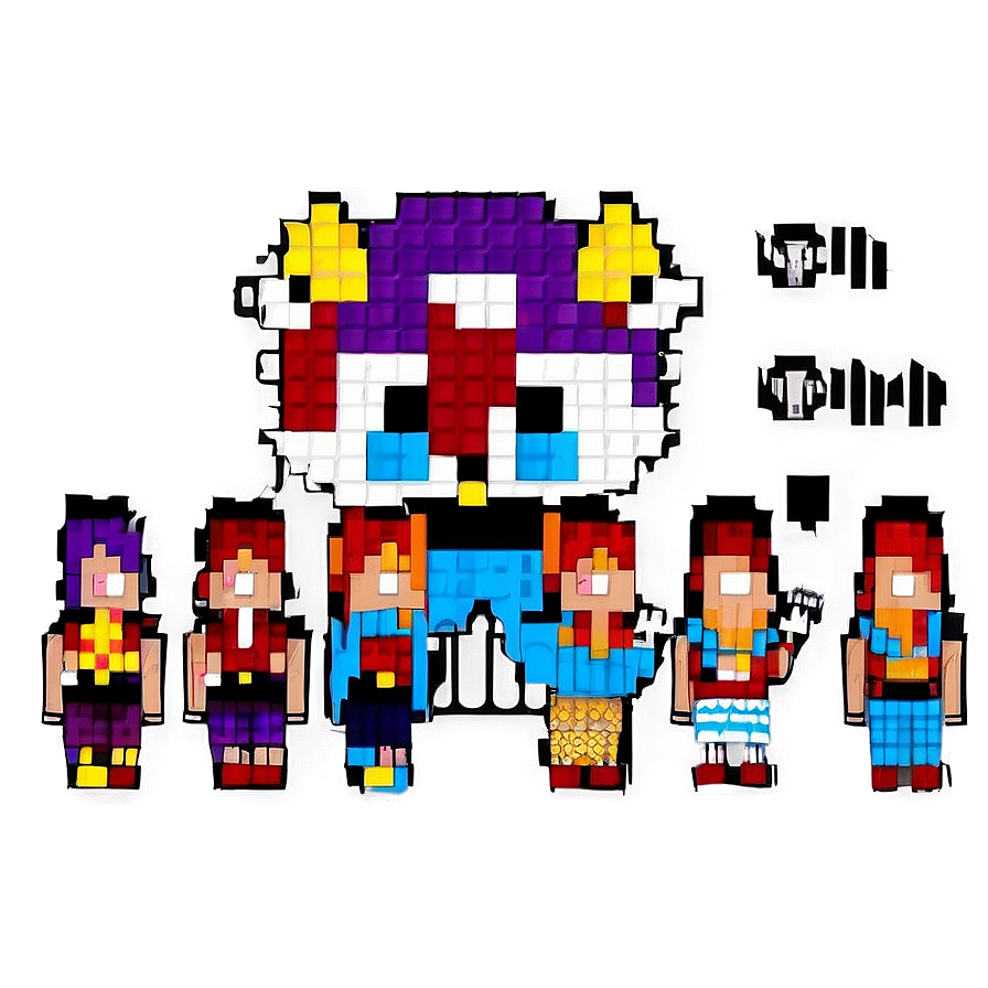 Vintage Pixelated Character Png 25 PNG image