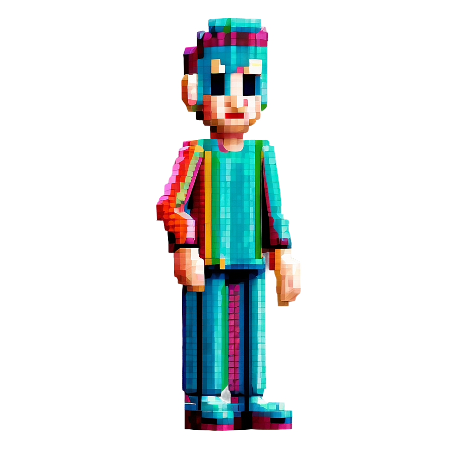 Vintage Pixelated Character Png Oso59 PNG image