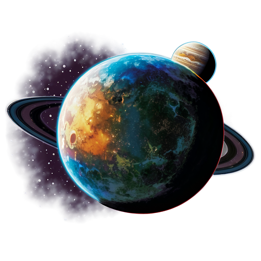 Vintage Planets Png Wps38 PNG image
