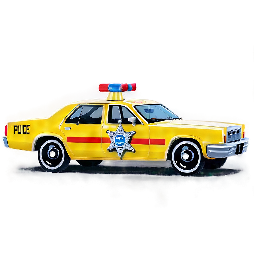 Vintage Police Car Png Sjl51 PNG image