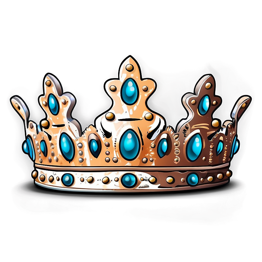 Vintage Prince Crown Sketch Png 06282024 PNG image