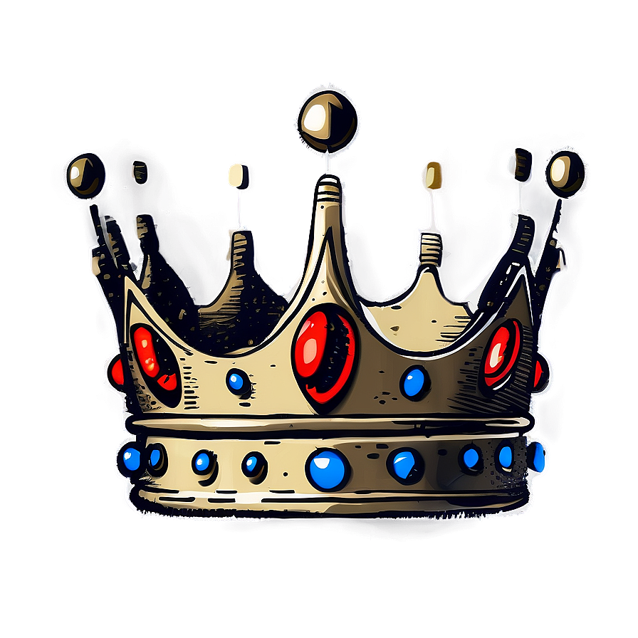 Vintage Prince Crown Sketch Png Utb PNG image