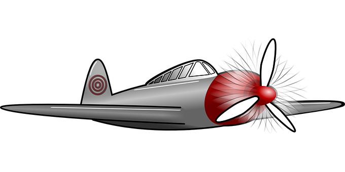 Vintage Propeller Aircraft Illustration PNG image