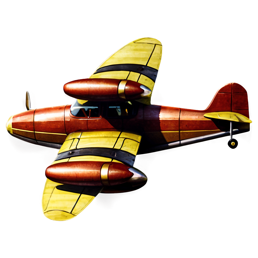 Vintage Propeller Plane Png 05042024 PNG image