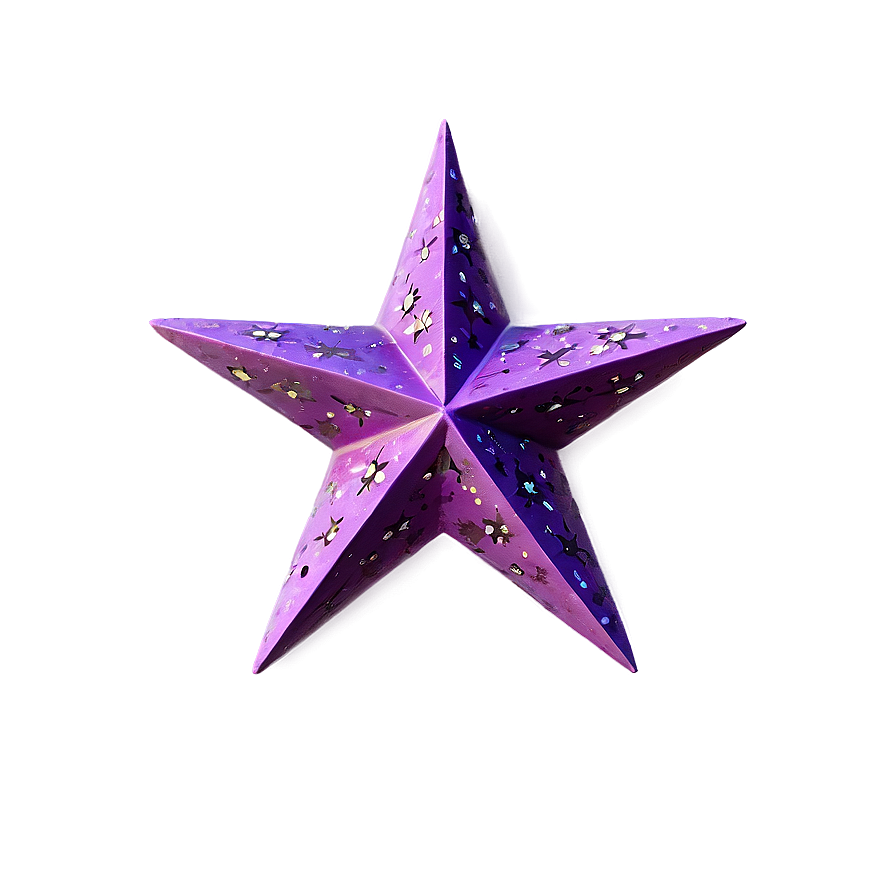 Vintage Purple Star Png 06252024 PNG image