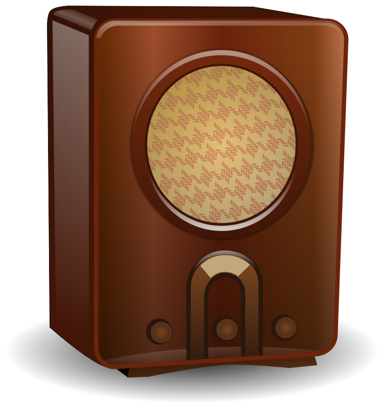 Vintage Radio Illustration PNG image