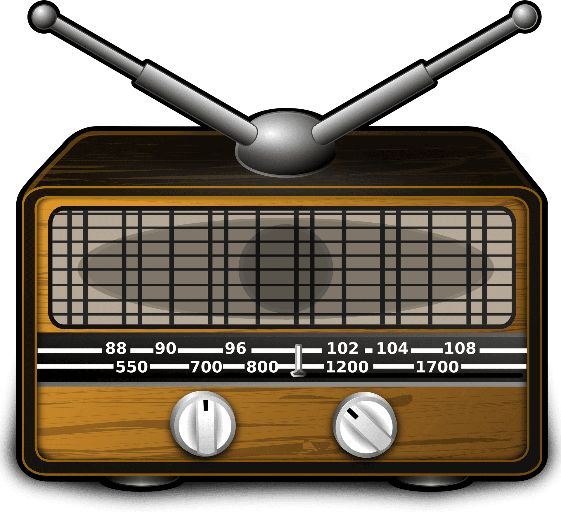 Vintage Radio Illustration PNG image