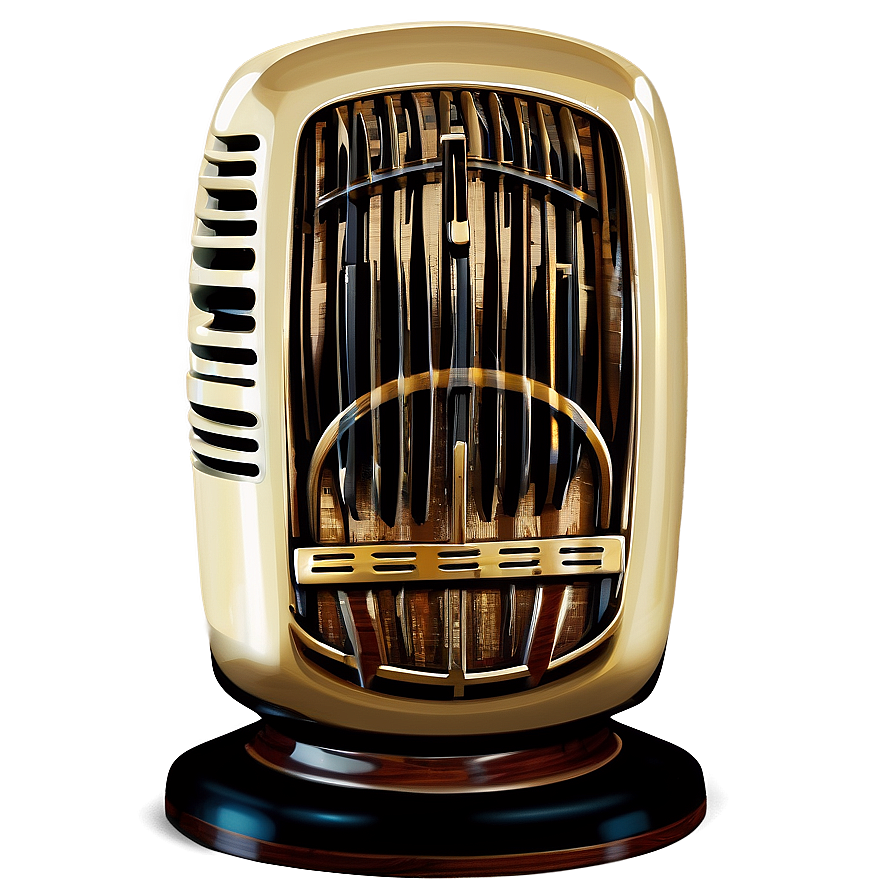 Vintage Radio Microphone Png Qcv75 PNG image