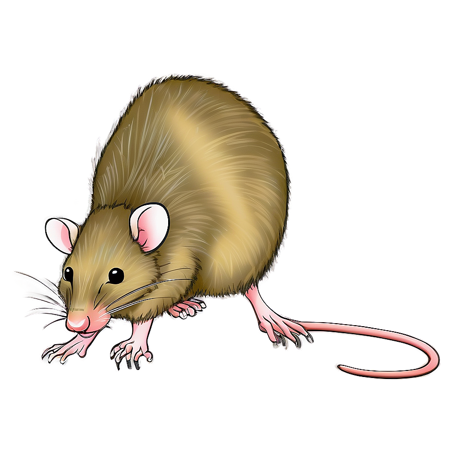 Vintage Rat Drawing Png Lxe PNG image