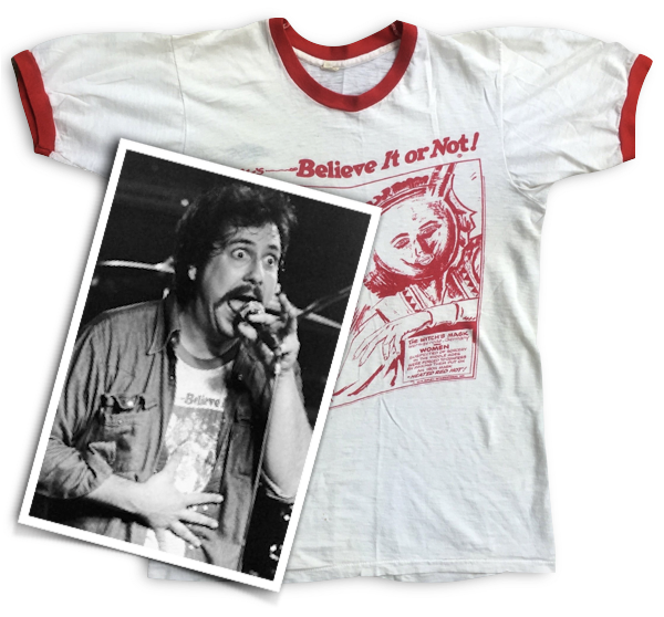 Vintage Ripley Believe It Or Not Tshirtand Man PNG image