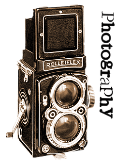 Vintage Rolleiflex Twin Lens Reflex Camera PNG image