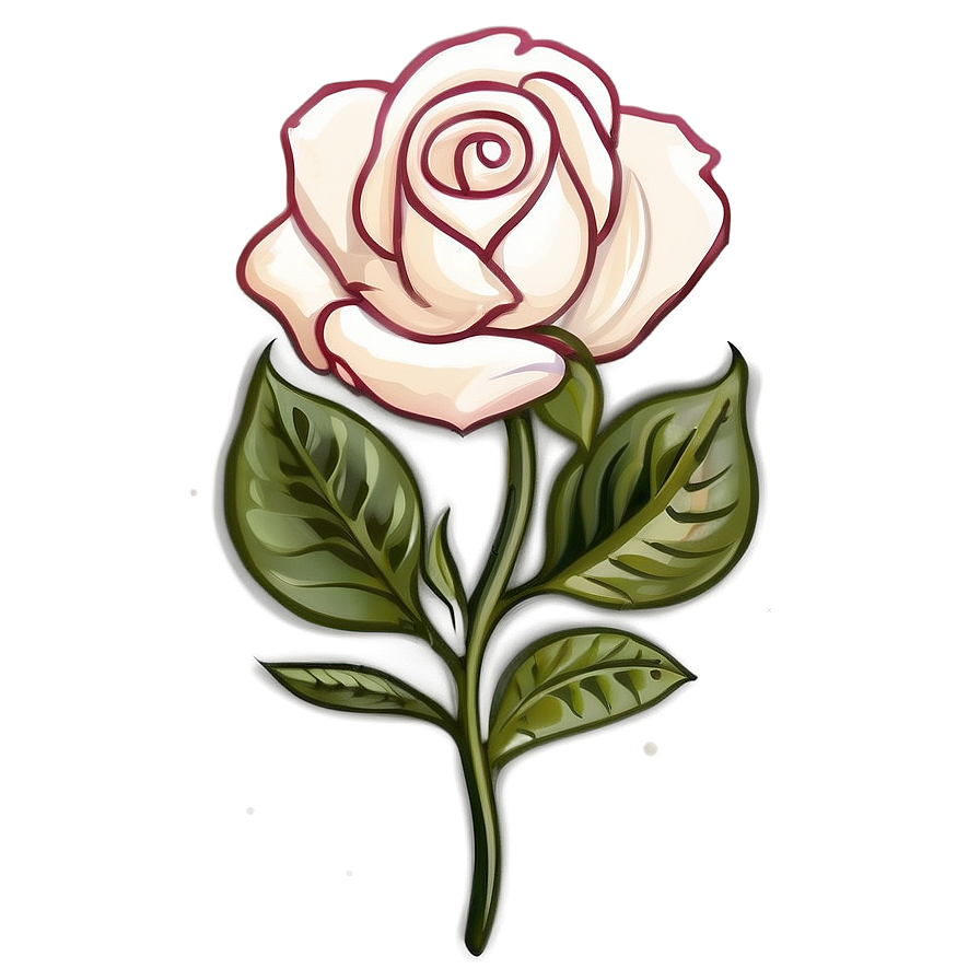 Vintage Rose Emblem Png 06292024 PNG image