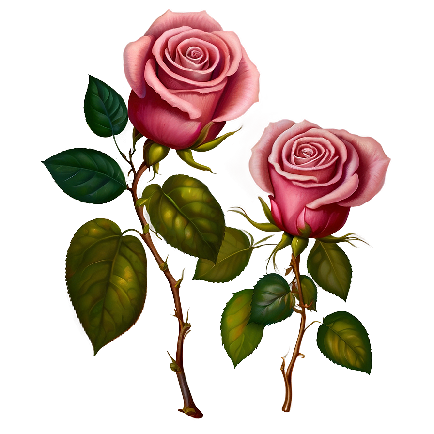 Vintage Rose Fantasy Png 82 PNG image