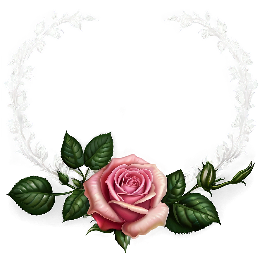 Vintage Rose Frame Png Jwk60 PNG image