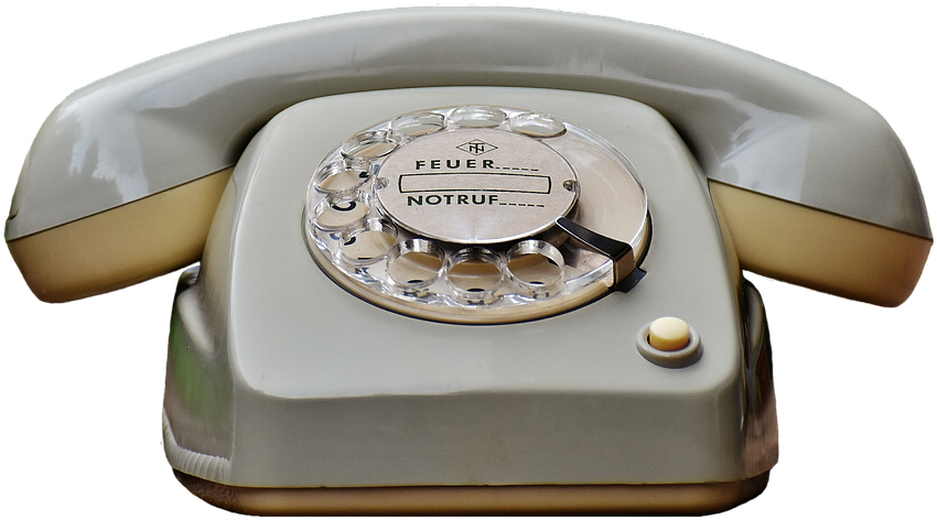 Vintage Rotary Phone PNG image