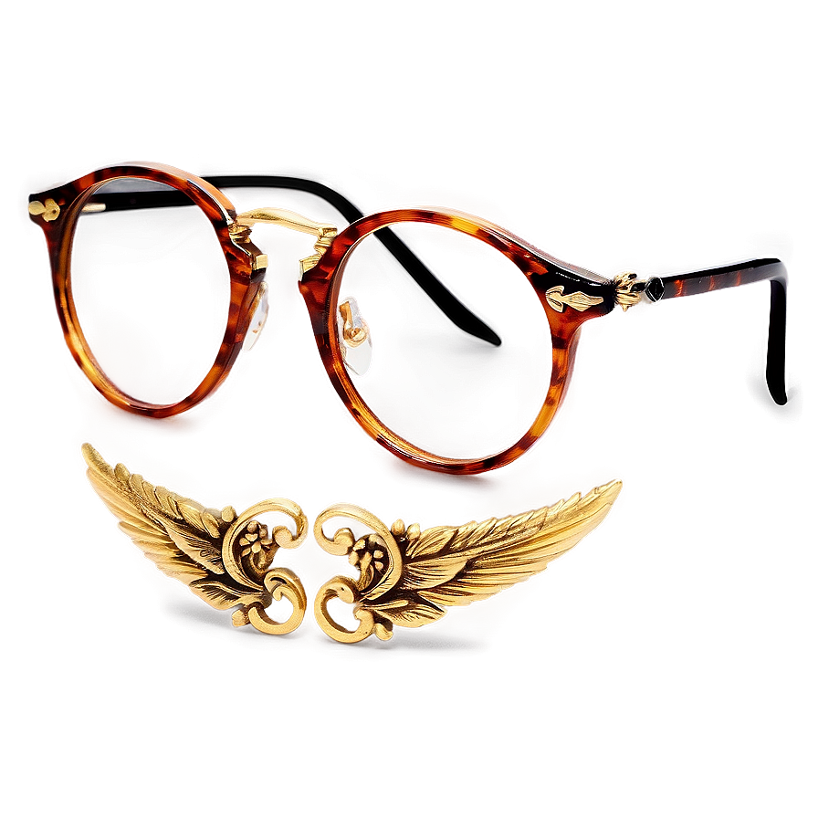 Vintage Round Glasses Png Hyo89 PNG image