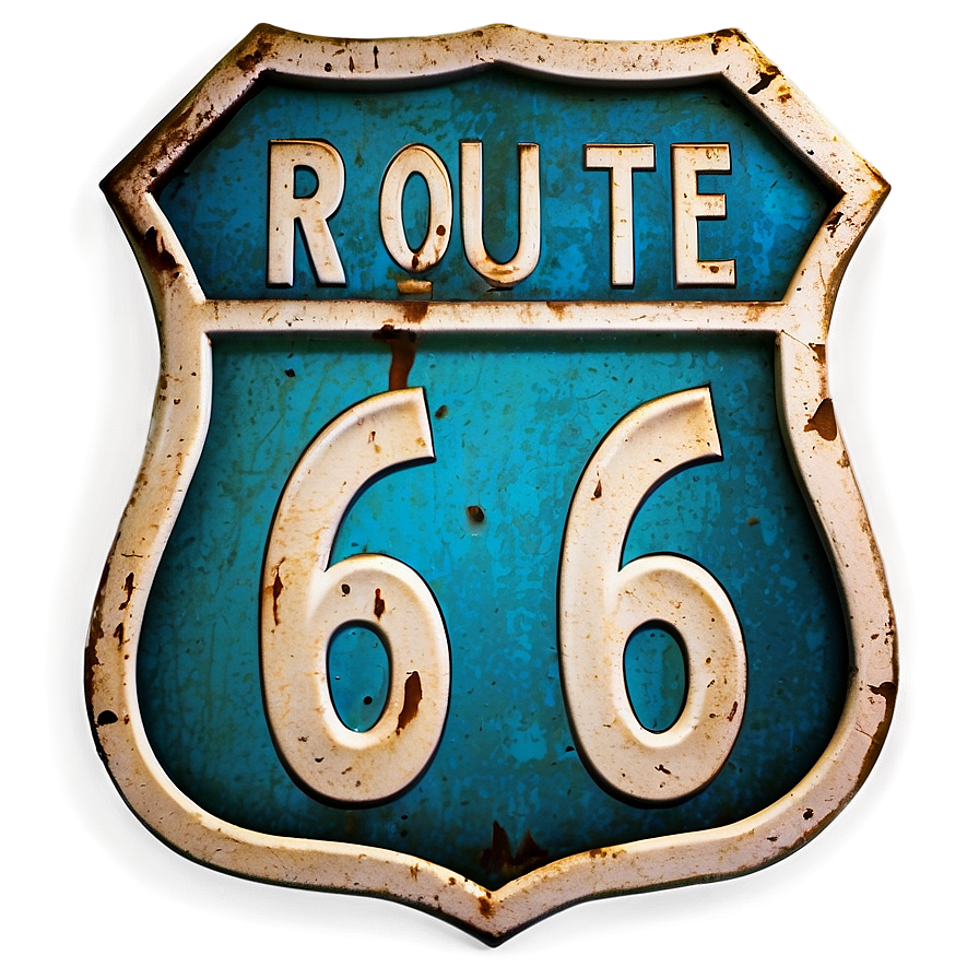 Vintage Route 66 Emblem Png 90 PNG image