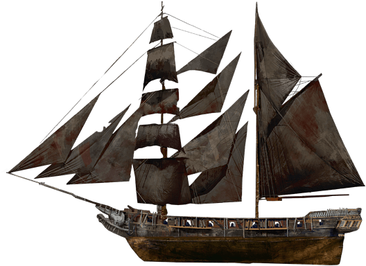 Vintage Sailing Ship Transparent Background PNG image