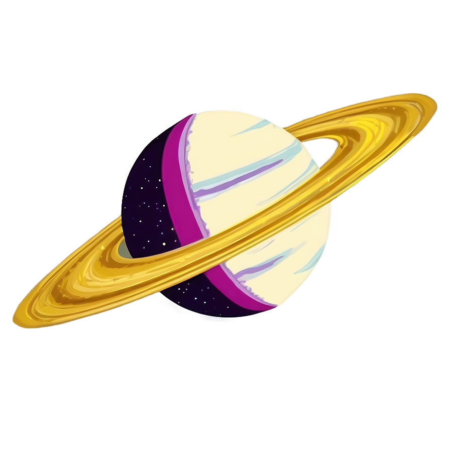 Vintage Saturn Drawing Png 35 PNG image