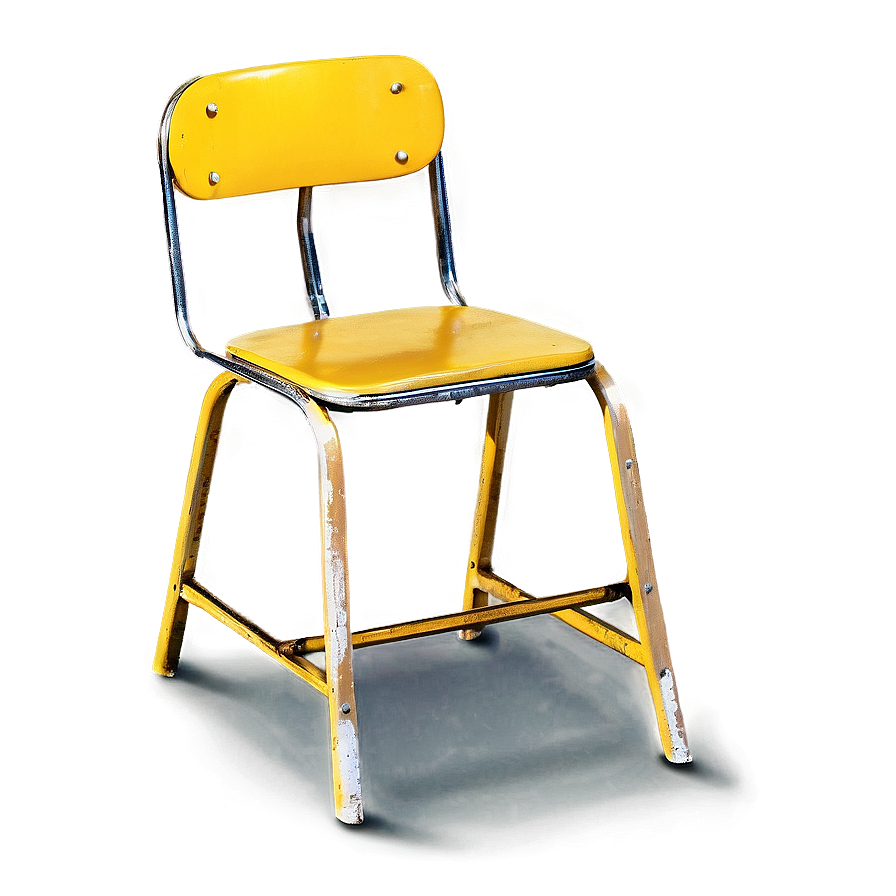 Vintage School Chair Png 60 PNG image