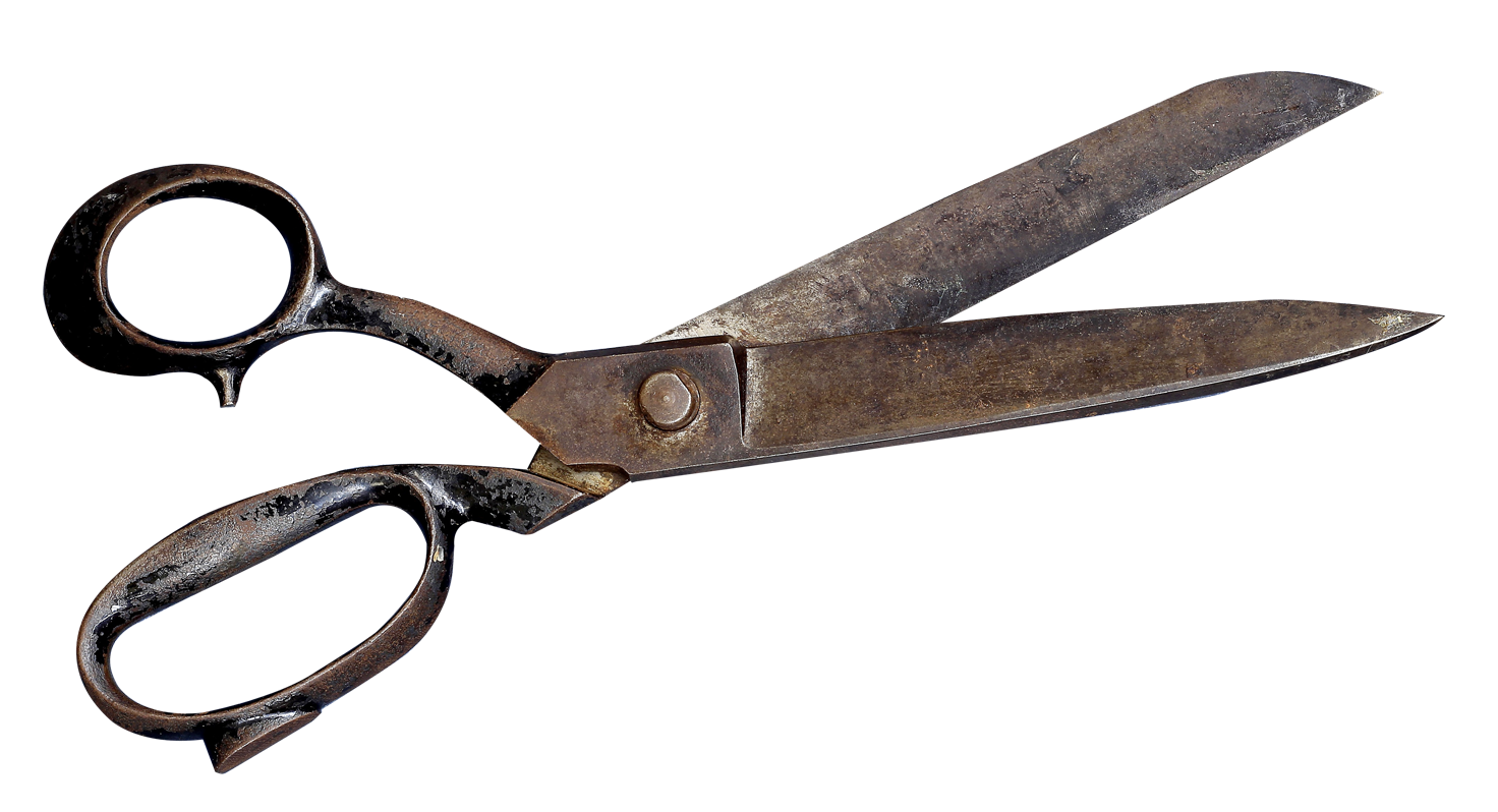 Vintage Scissors Isolated PNG image