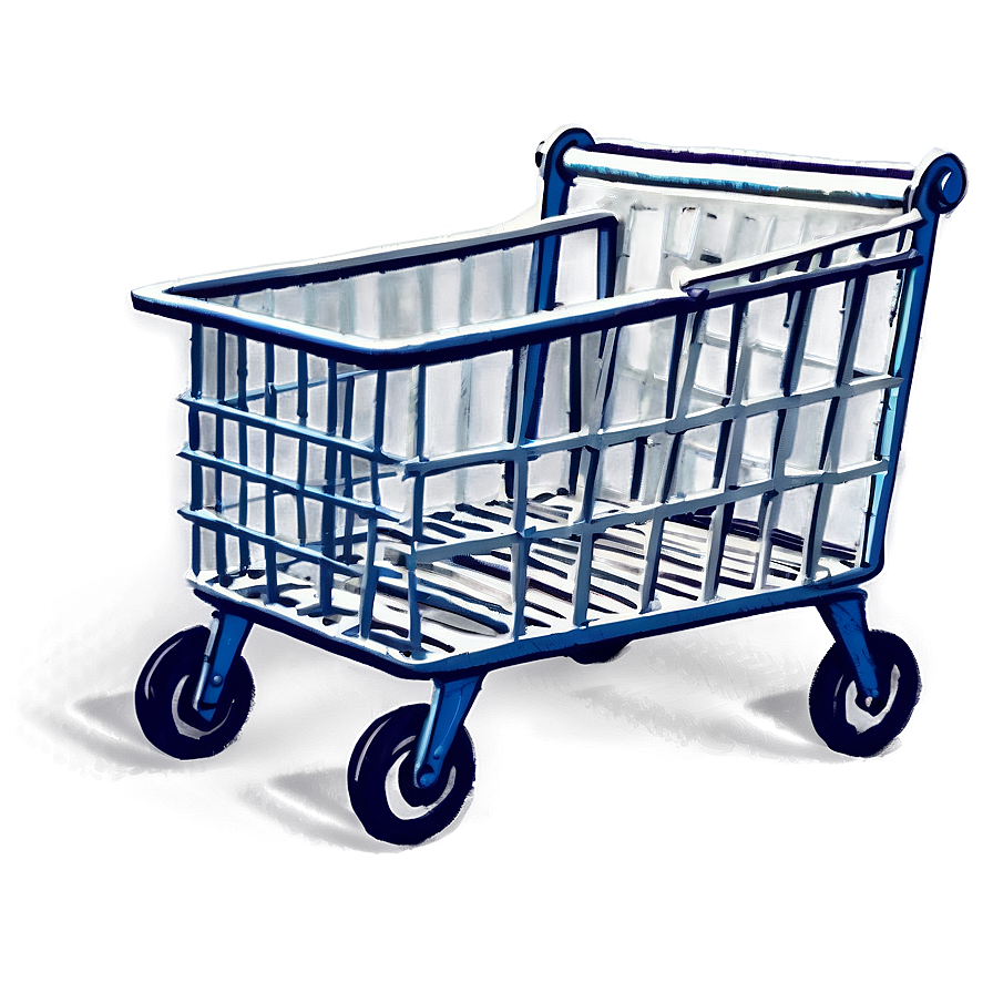 Vintage Shopping Cart Png 05252024 PNG image