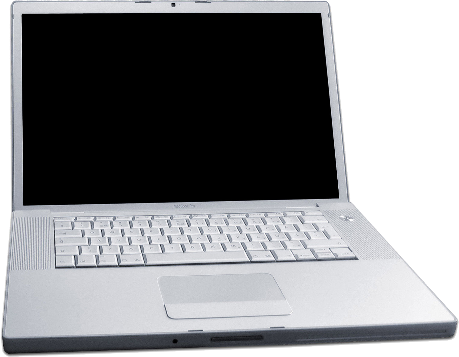 Vintage Silver Laptop Isolated PNG image