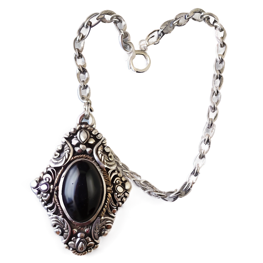 Vintage Silver Necklace Png Cvs PNG image