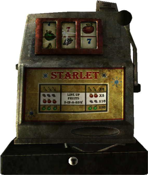 Vintage Slot Machine3 D Model PNG image