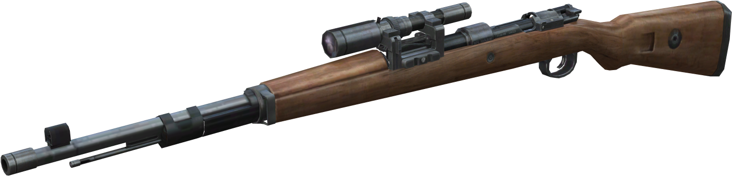 Vintage Sniper Riflewith Scope PNG image