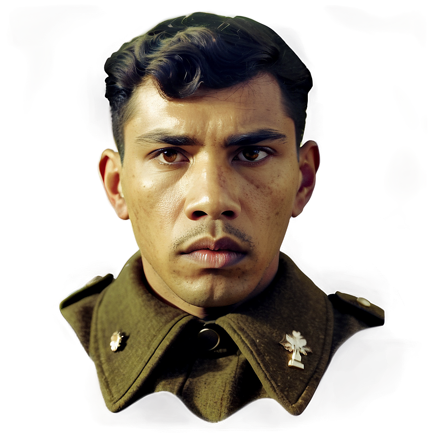 Vintage Soldier Portrait Png Xpv PNG image