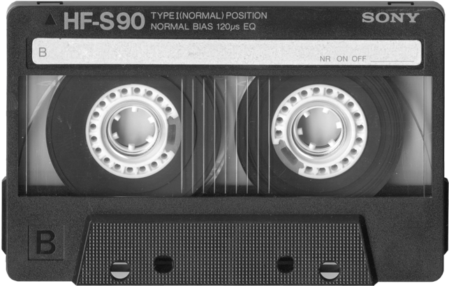 Vintage Sony Cassette Tape H F S90 PNG image