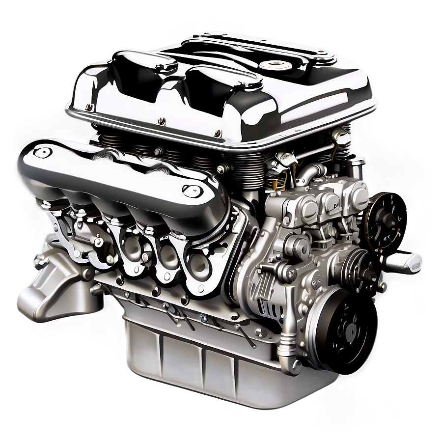 Vintage Sports Car Engine Operation Png 06132024 PNG image