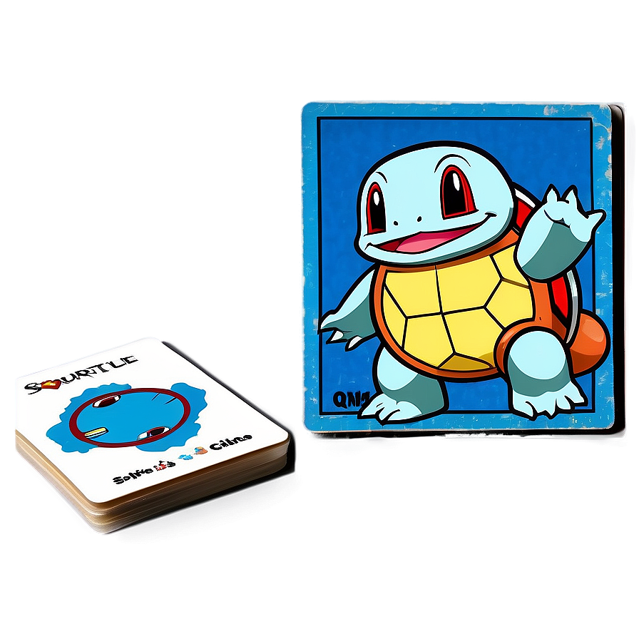 Vintage Squirtle Card Png 05212024 PNG image